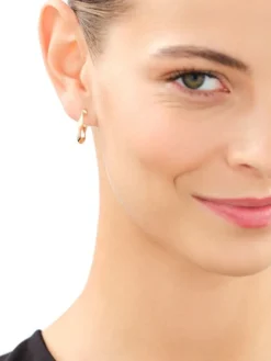 Złote kolczyki - koła