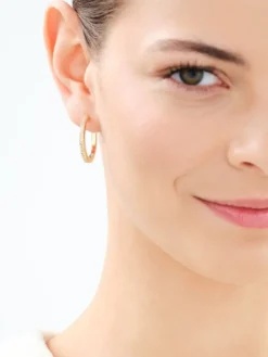 Złote kolczyki - koła