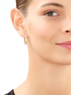 Złote kolczyki - koła