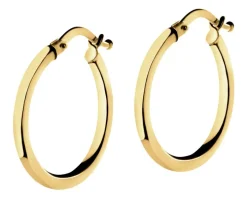 Złote kolczyki - koła