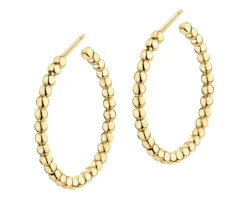 Złote kolczyki - koła