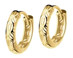 Złote kolczyki - koła