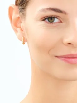 Złote kolczyki - koła