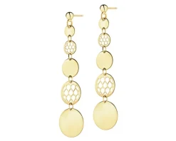 Złote kolczyki - koła