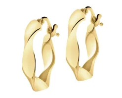 Złote kolczyki - koła