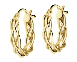 Złote kolczyki - koła