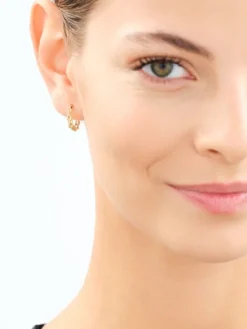 Złote kolczyki - koła