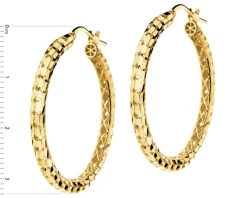 Złote kolczyki - koła