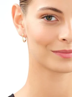 Złote kolczyki - koła