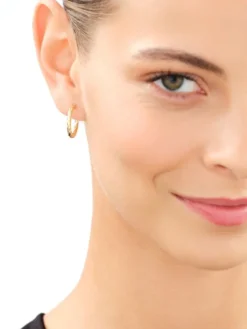 Złote kolczyki - koła