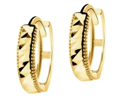 Złote kolczyki - koła