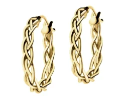 Złote kolczyki - koła