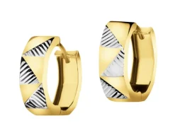 Złote kolczyki - koła