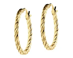 Złote kolczyki - koła