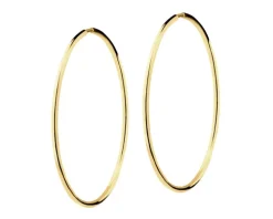 Złote kolczyki - koła