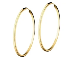 Złote kolczyki - koła