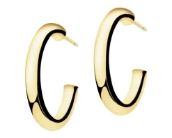 Złote kolczyki - koła