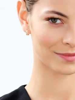 Złote kolczyki - koła