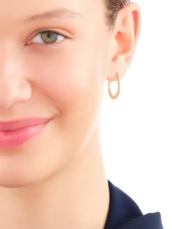 Złote kolczyki - koła, 20 mm