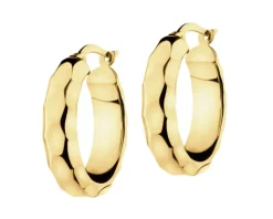 Złote kolczyki - koła, 20 mm