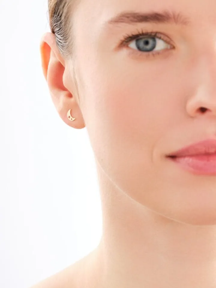 Złote kolczyki - Księżyce