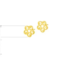 Złote kolczyki - kwiatki