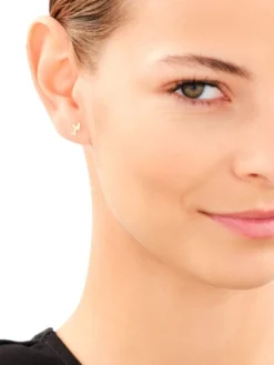 Złote kolczyki - motyle