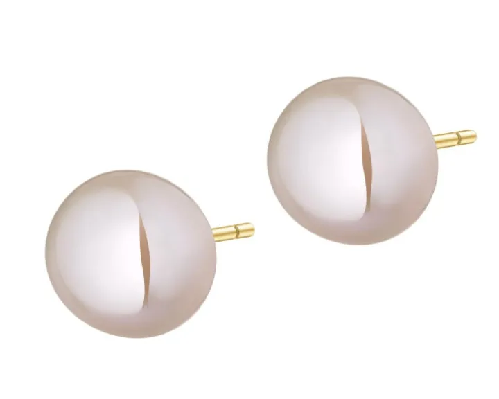 Złote kolczyki - perły