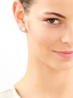 Złote kolczyki - perły