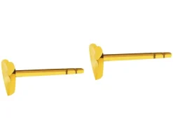 Złote kolczyki - serca