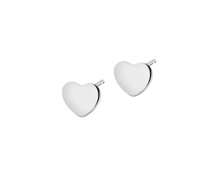 Złote kolczyki - serca