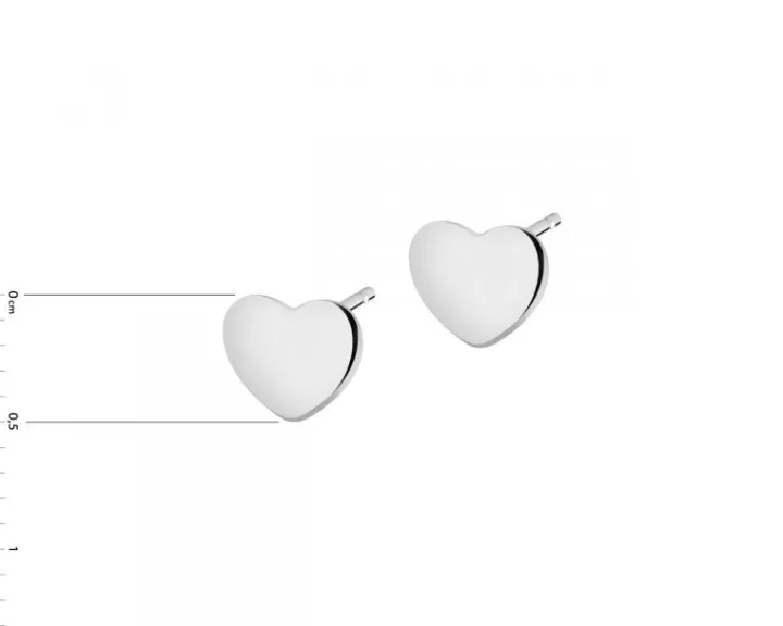 Złote kolczyki - serca