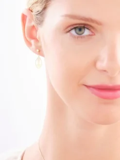 Złote kolczyki - serca