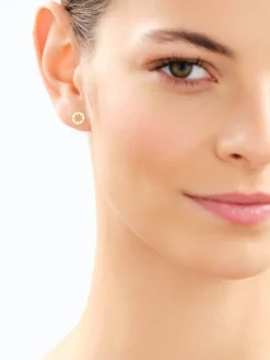 Złote kolczyki - Słońca