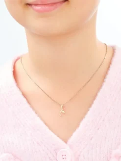 Złote kolczyki i zawieszka - komplet - delfinki