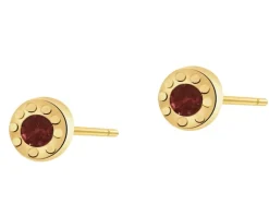 Złote kolczyki z cyrkoniami