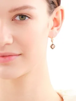 Złote kolczyki z cyrkoniami