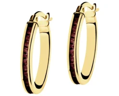 Złote kolczyki z cyrkoniami