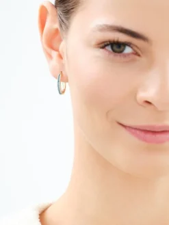 Złote kolczyki z cyrkoniami