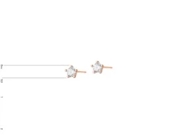 Złote kolczyki z cyrkoniami