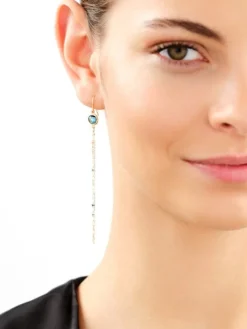 Złote kolczyki z cyrkoniami