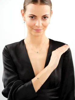 Złote kolczyki z cyrkoniami