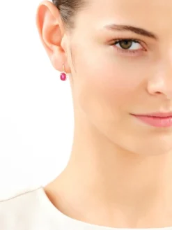 Złote kolczyki z cyrkoniami