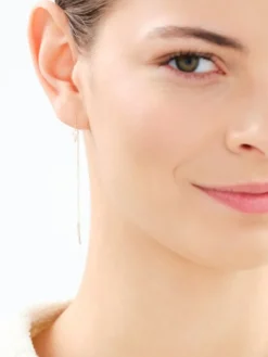 Złote kolczyki z cyrkoniami - serca