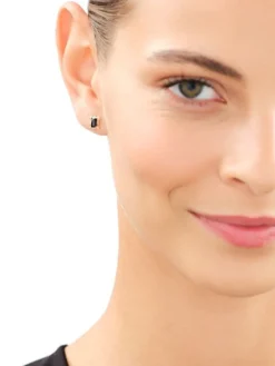 Złote kolczyki z cyrkoniami