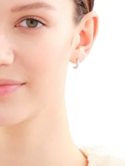 Złote kolczyki z cyrkoniami