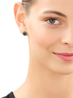 Złote kolczyki z cyrkoniami