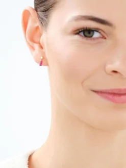 Złote kolczyki z cyrkoniami