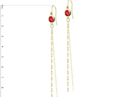 Złote kolczyki z cyrkoniami