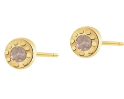 Złote kolczyki z cyrkoniami